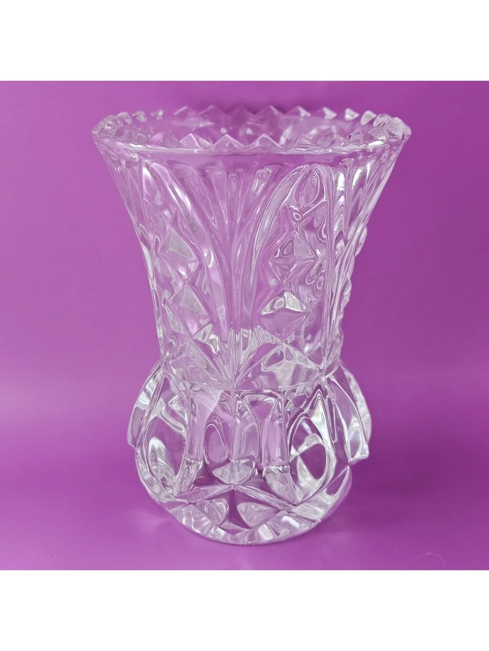 Vintage Kristal Zajecar 24% Lead Crystal  Bud Vase 4
